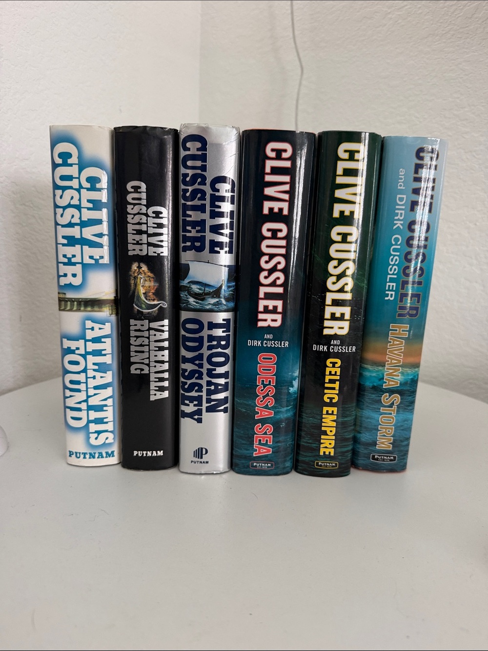 Clive Cussler Hardcover Book Set - Assorted Blue/Black/Green Covers